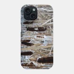 Bull Rush in the Winter. Phone Case