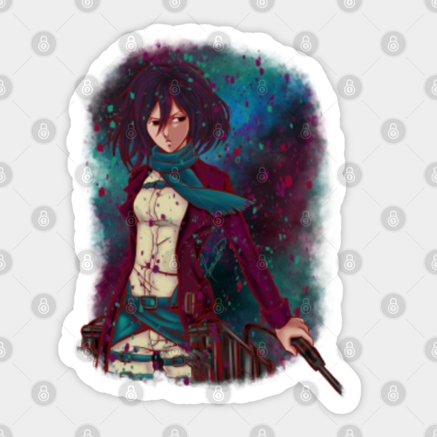 Attack On Titan Fanart Mikasa Ackerman Version 2 5 Attack On Titan Mikasa Ackerman Sticker Teepublic The oc fanart flair serves for fanart made by you. attack on titan fanart mikasa ackerman version 2 5