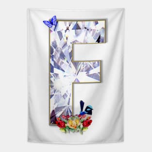 Name Initial Letter F and Fairy Wren Tapestry