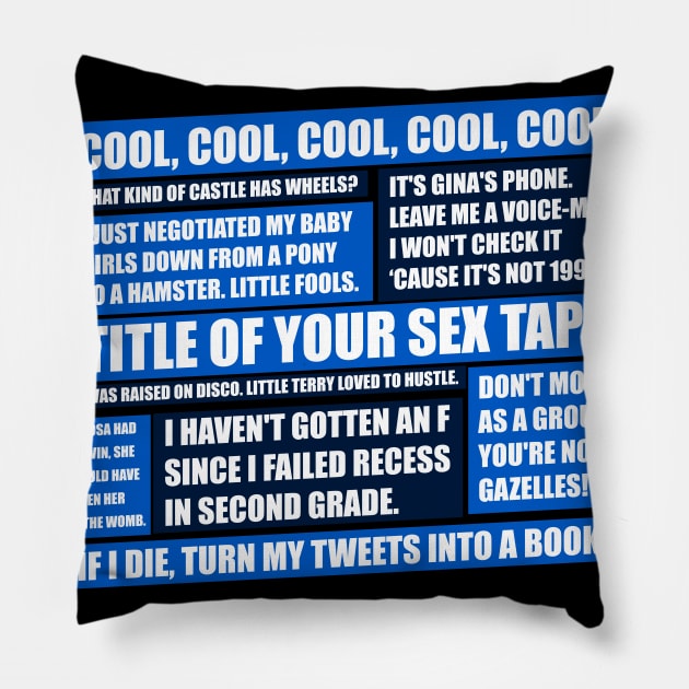 99 Quotes Pillow by nickbeta