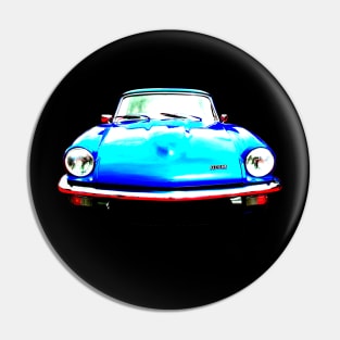 Triumph GT6 Mk3 1970s British classic car high contrast Pin