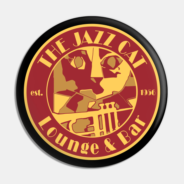 Vintage Jazz Club Art Deco Style Pin by jazzworldquest