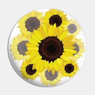 Sunflowers Pin