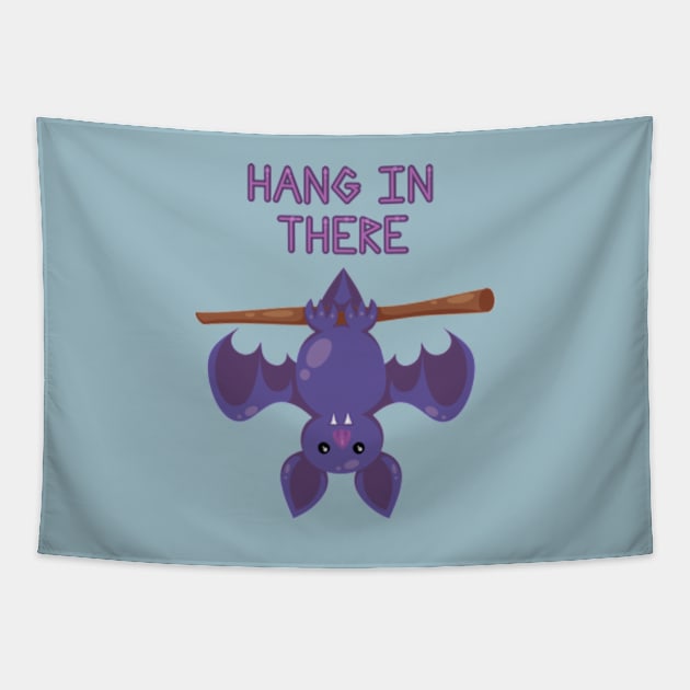 Hang In There - Bat Tapestry by JadedOddity