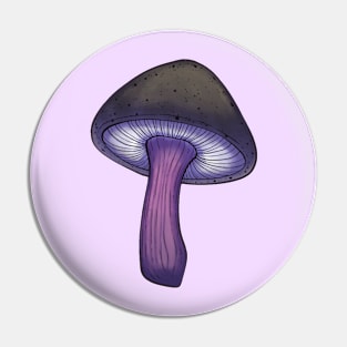 Asexual Pride Mushroom Pin