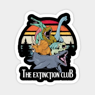 The Extinction Club: Vintage Dino Assembly Magnet