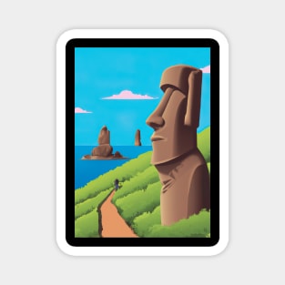 Moai Monumental Statues Magnet