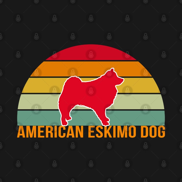 American Eskimo Dog Vintage Silhouette by seifou252017