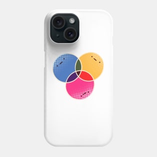 Chromatic Cute..Circle Phone Case