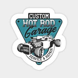 Custom Hot Rod Garage 1981 Magnet