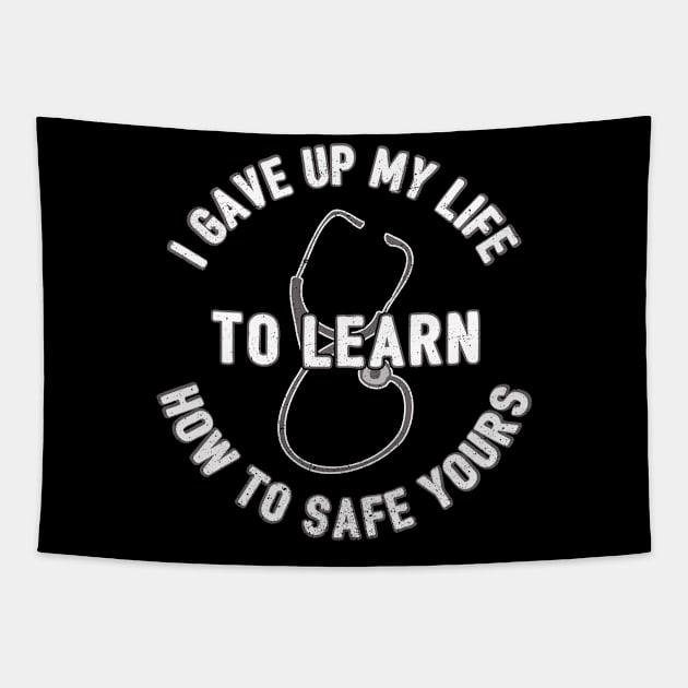 I Gave Up My Life To Learn How To Safe Yours Tapestry by yeoys