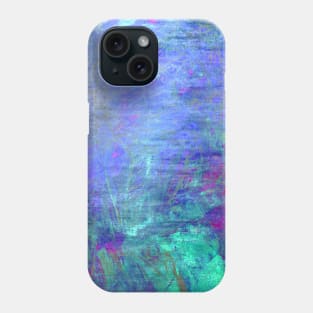 Blue Grunge Textured Phone Case