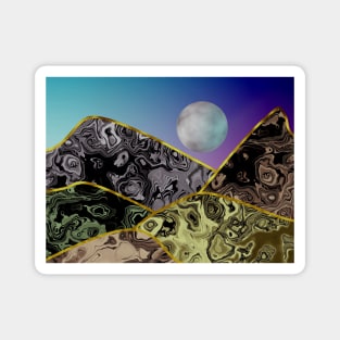 MOON Mountains Magnet