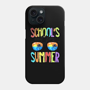 Cute Retro Last Day Of School Schools Out For Summer Teacher Phone Case