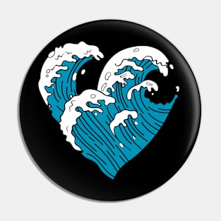 Wave Heart Pin