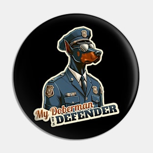 Doberman Police Pin