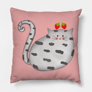 Cute fat cat Pillow