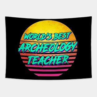 1980s Retro Archaeology Teacher Gift Tapestry