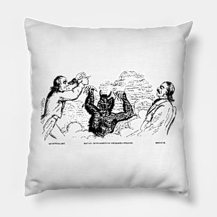 Satan Representing Deceased Friend Pillow