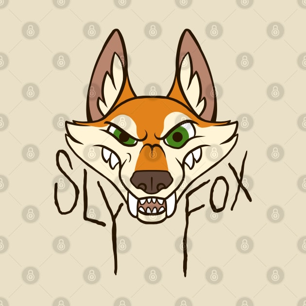 Sly Fox - Dark Text by CliffeArts