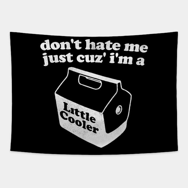 Don't Hate Me Just Because I'm a Little cooler Tee, Unisex Funny Saying Tee, Sarcastic Red Cooler T-shirt, Adult Humorous Quote Shirt Tapestry by Hamza Froug