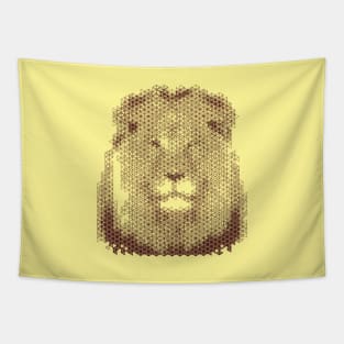 Kumiko Lion Animal Portrait Tapestry