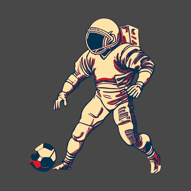 Space Football Astronaut by DesignArchitect