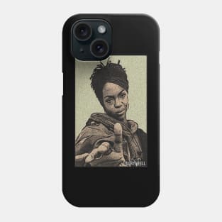 Vintage lauryn hill green Phone Case