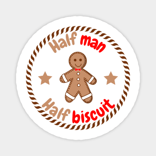 Half Man Half Biscuit Illustration Magnet