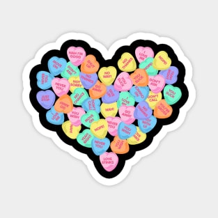 Funny Anti Valentines Day Candy Hearts Magnet