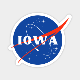 Iowa Astronaut Magnet