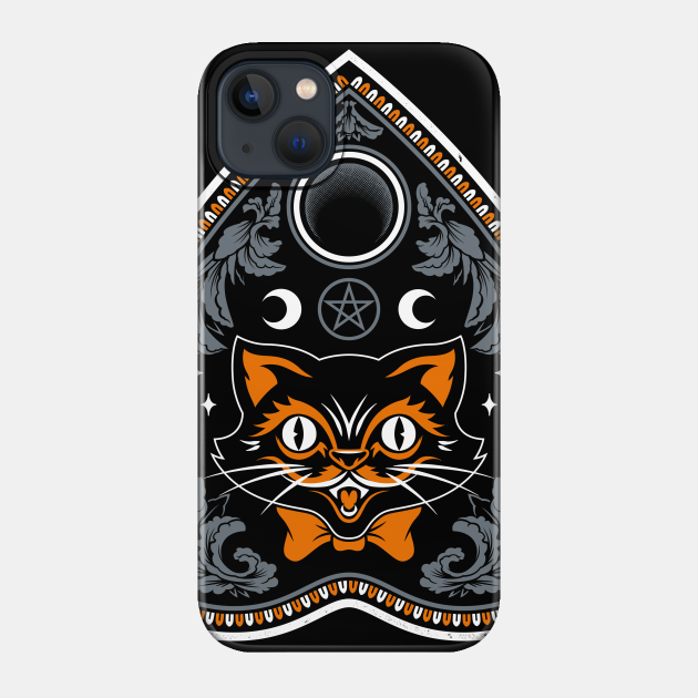 Halloween Cat - Goth - Retro - Planchette - Occult - Halloween - Phone Case