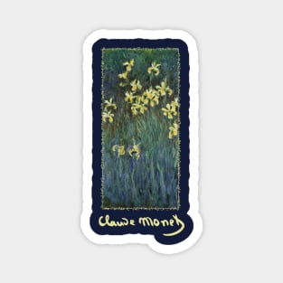 Yellow Irises by Claude Monet Magnet