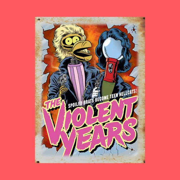 Mystery Science Rusty Barn Sign 3000 - Violent Years by Starbase79