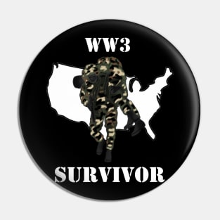 WW3 Survivor Pin