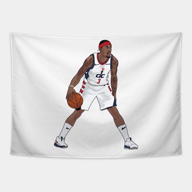 Bradley Beal - Washington Wizards Tapestry by xavierjfong