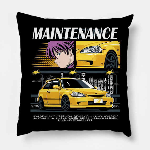 Honda Civic Pillow by JDMAPEX