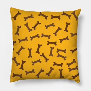 Dog Art - Chocolate Mini Bone Pillow