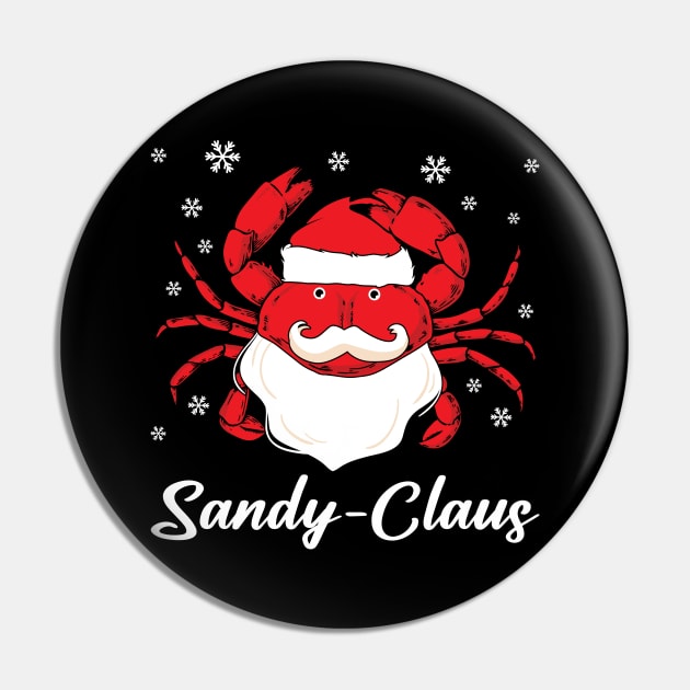 sandy claus Pin by MZeeDesigns