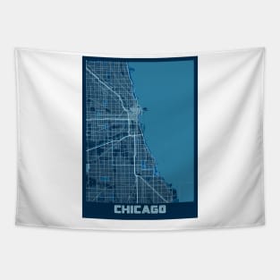 Chicago - Illinois Peace City Map Tapestry