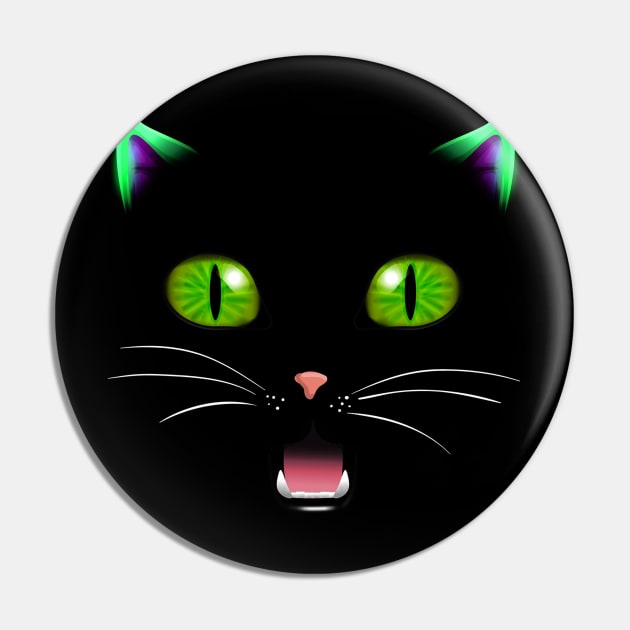 Black Cat Pin by aaltadel