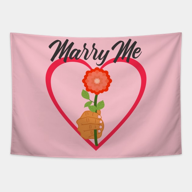 Marry Me Tapestry by ugisdesign