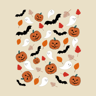 Happy Halloween Celebration Pattern T-Shirt