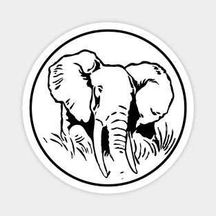 Elephant Stamp Magnet