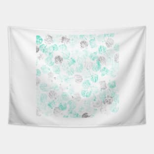 foliage turquoise Tapestry