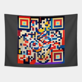 RickRoll QR Code Abstract Painting T-Shirt Tapestry