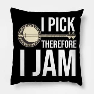 Funny Banjo Player Quote Pillow