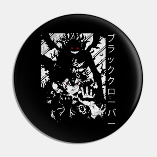 Demon clover black Pin