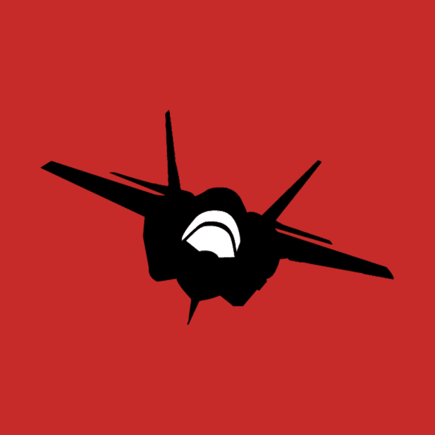 Fighter Jet (Front View) Silhouette by AustralianMate