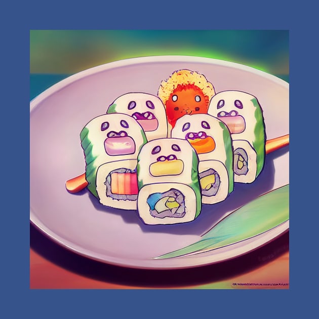 Kawaii Anime Sushi by Grassroots Green